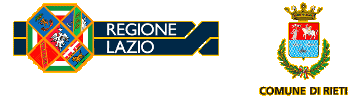 Marchio della Regione Lazio e del Comune di Rieti